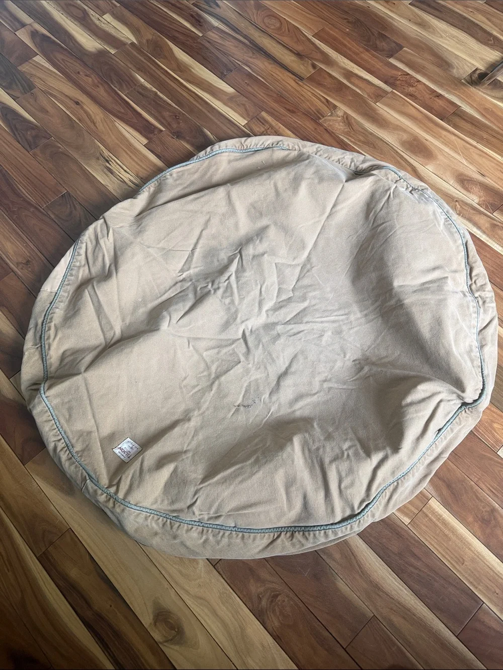 Filson Tan Round Canvas Dog Bed cover only